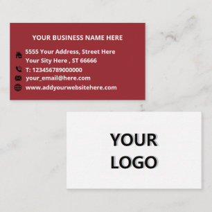 Cartão De Visita Cores Favoritas Profissionais da Empresa de Logoti