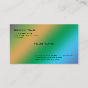Cartão De Visita cores legal gerais