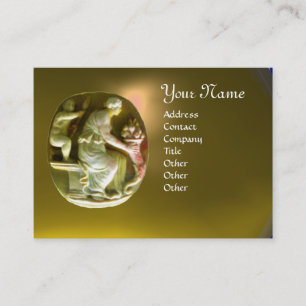 Cartão De Visita CORNUCOPIA MONOGRAMA - Tópico amarelo vivo