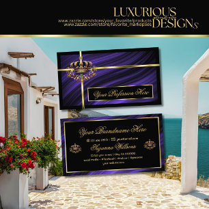 Cartão De Visita Coroa Dourada Real Pulmonar Sumituosa e Nobre