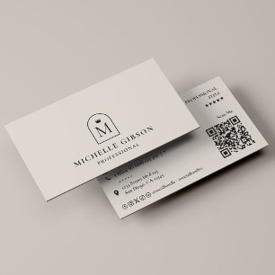 Cartão De Visita Coroa Inicial Profissional Arco Areia Marketing