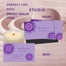 Coroa roxa-roxa Chora Energy Healer Reiki