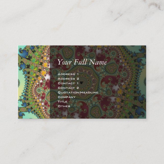 Cartão De Visita Coronel - Fractal (Frente)