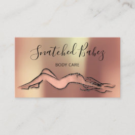 Cartão De Visita Corpo com esculpimento QRCODE Rosa de cobre preto