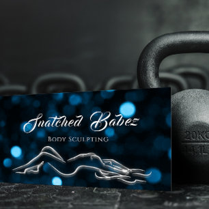 Cartão De Visita Corpo Esculpindo Beleza Dourada Logotipo Massage S