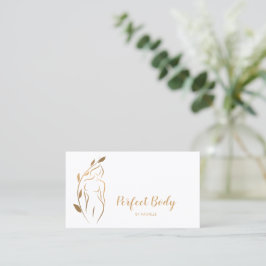 Cartão De Visita Corpo Esculpindo Bem-Estar Cosméticos Beleza Spa B