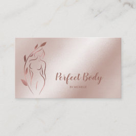 Cartão De Visita Corpo Esculpindo Bem-Estar Cosméticos Beleza Spa B