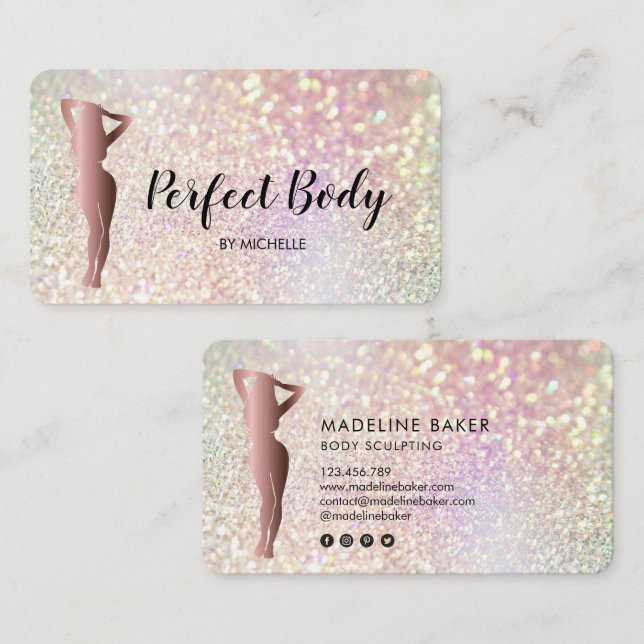 Cartão De Visita Corpo Esculpindo Malhação Linergie Waist Trainer B (Frente/Verso)