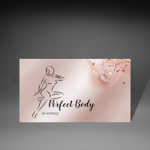 Cartão De Visita Corporal Esculpindo Contaminador de Cintura Comerc