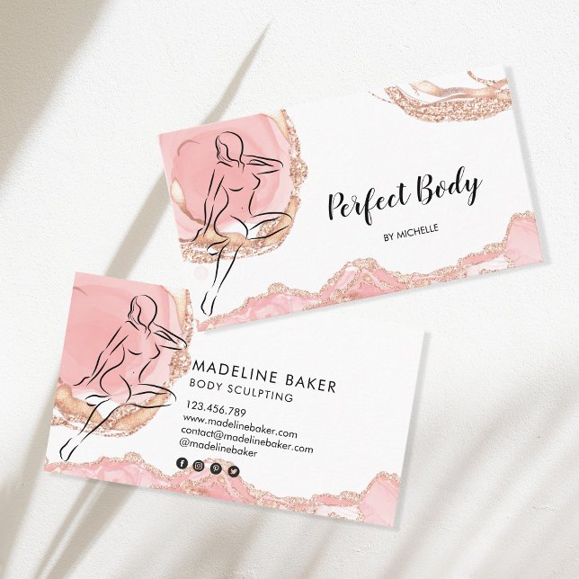 Cartão De Visita Corporal Esculpindo Contaminador de Cintura Comerc (Criador carregado)