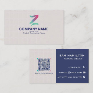 Cartão de Visita Corporativo Empresarial Logotipo