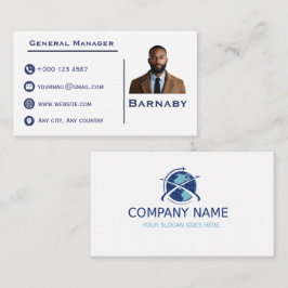 Cartão de Visita Corporativo Profissional com Logo