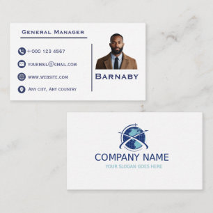 Cartão de Visita Corporativo Profissional com Logo