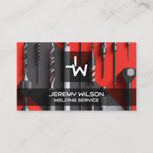 Cartão De Visita Correção de Construção da Soldadura Metálica