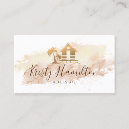 Cartão De Visita corretor imobiliário casa de areia