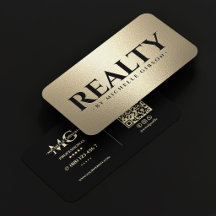 Corretor Imobiliário Luxo Black Faux Gold