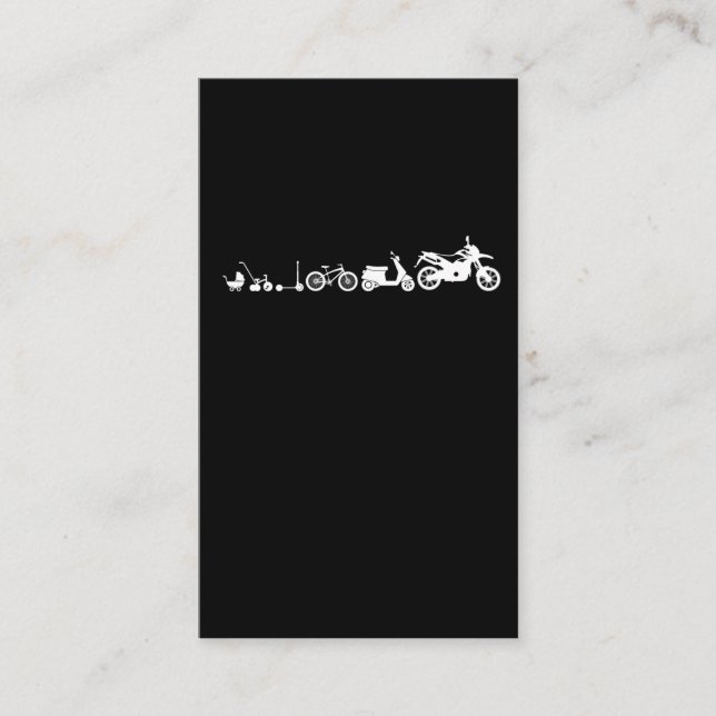 Cartão De Visita Corrida de motocicletas em evolução (Frente)