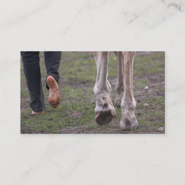 Cartão De Visita Corta-pés descalços (Frente)