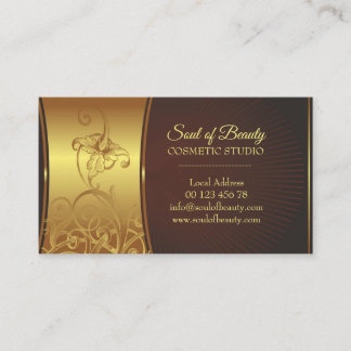 Cartão De Visita Cosmetic make up studio business card
