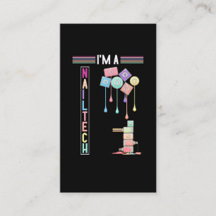 Cartão De Visita Cosméticos do Nail Tech Make Up Nail Technician