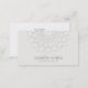 Cartão De Visita Cosmetologia Elegante Rosette Monocromático Branco (Frente/Verso)