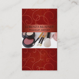 Cartão De Visita Cosmetologist do profissional do maquilhador II