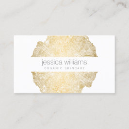 Cartão De Visita Cosmetólogo do Efeito da Madeira Luxe