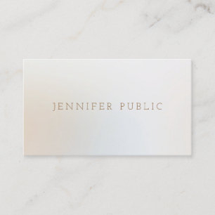 Cartão De Visita Cosmetólogo moderno Elegante Bela Limpa Salão