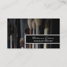 Cartão De Visita Cosmetólogo pincel estilista artista