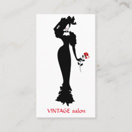 Cartão De Visita Costeleta de moda, estilo vintage, costureira