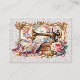 Cartão De Visita Costura Elegante de Seamstress