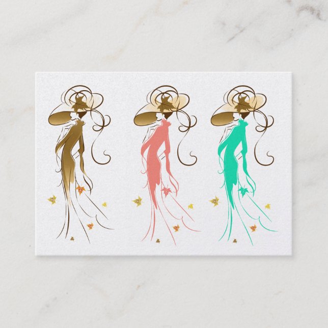 Cartão De Visita Costura/Moda/Esforço (Frente)