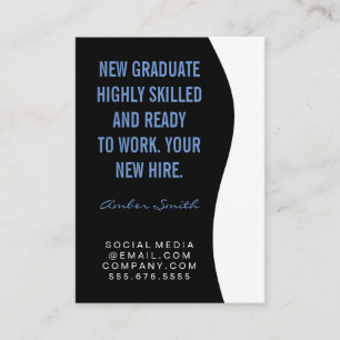 Cartão De Visita Cota Negrito / Azul