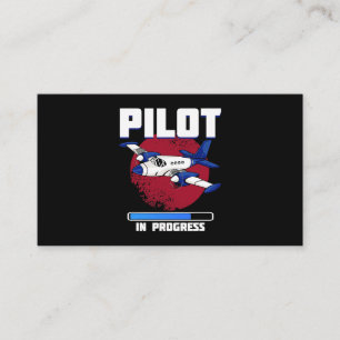 Cartão De Visita Cotação do piloto em curso para um futuro plano de