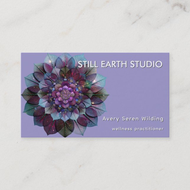 Cartão De Visita Council of Leaves | Mandala (Frente)