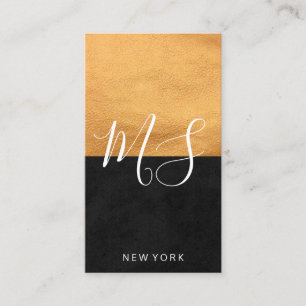 Cartão De Visita Couro chique do falso e preto lustroso