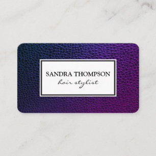 Cartão De Visita Couro clássico do falso/quadro branco