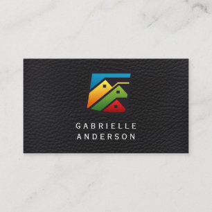 Cartão De Visita Couro Executivo   Imóveis