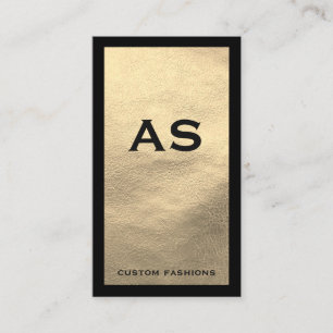 Cartão De Visita Couro Negra