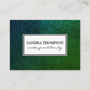 Cartão De Visita Couro Negra Contemporânea / Quadro Branco