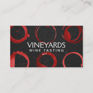 Cartão De Visita Couro Preto  Vidro