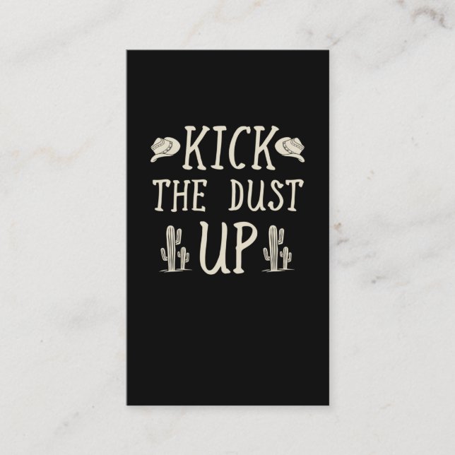 Cartão De Visita Cowgirl Cowboy Western Country Music Lover (Frente)