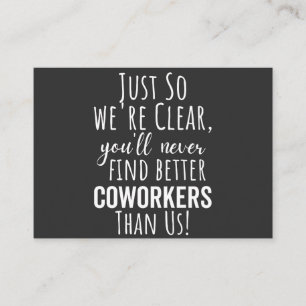 Cartão De Visita Coworker Goodbye Deslocamento de Colaboradores