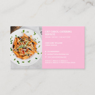 Cartão De Visita Cozinha de catering para empresas de Comida formal