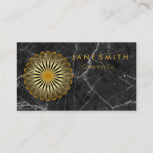 Cartão De Visita Cozinha de Flor de Whisky para padaria, restauraç