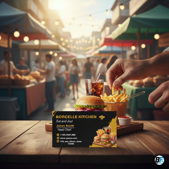 Cartão De Visita Cozinha Premium - Faça uma impressão duradoura (Criador carregado)