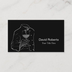 Cartão De Visita Cozinheiro chefe com um profissional de