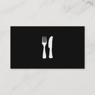 Cartão De Visita Cozinheiro chefe pessoal BW