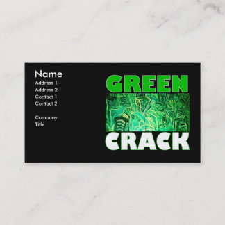 CARTÃO DE VISITA CRACK VERDE