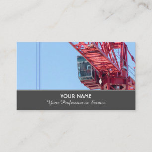 Cartão De Visita Crane de construção e especialista em gruas de t
